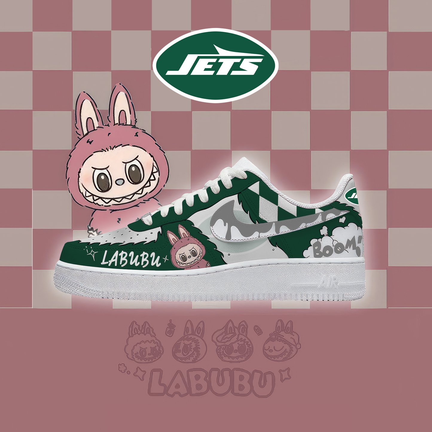 NFL NYJ x Labubu Premium AF1 Sneaker DDT CTND