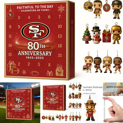 NFL SF Team Advent Calendar Christmas V1 NAK NHM