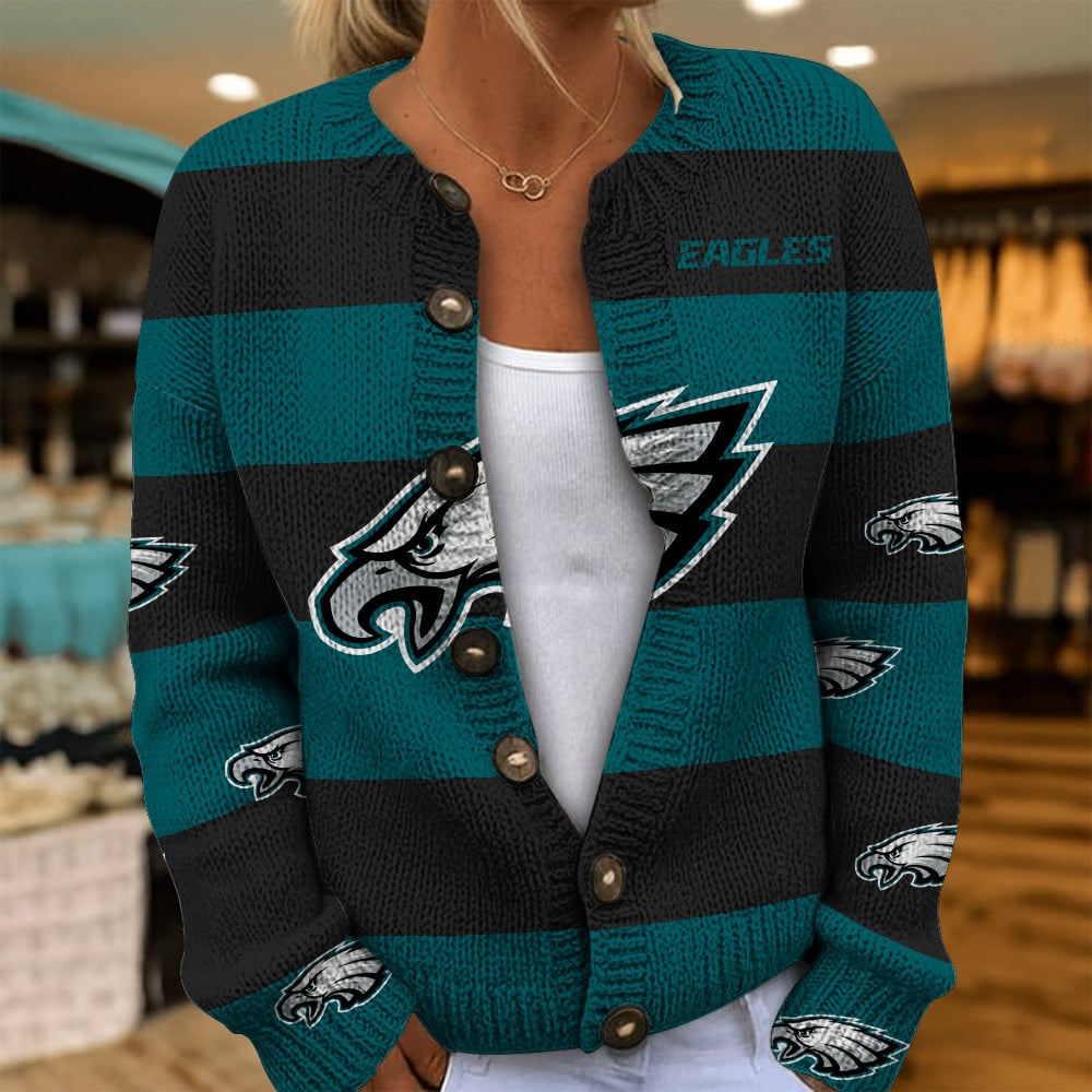 NFL x PHI Women's Cardigan Sweater HLP