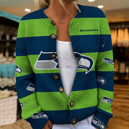 NFL x SEA Women's Cardigan Sweater HLP