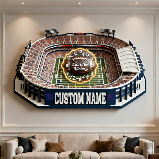 NFL NYG Personalized Sanford Stadium Themed Clock101125 V1 NAK HTLPHUONG
