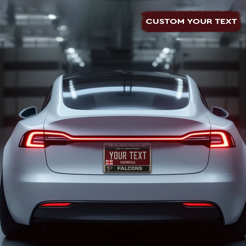 NFL Atlanta Falcons Hanging Wall License Plate Sign NDD