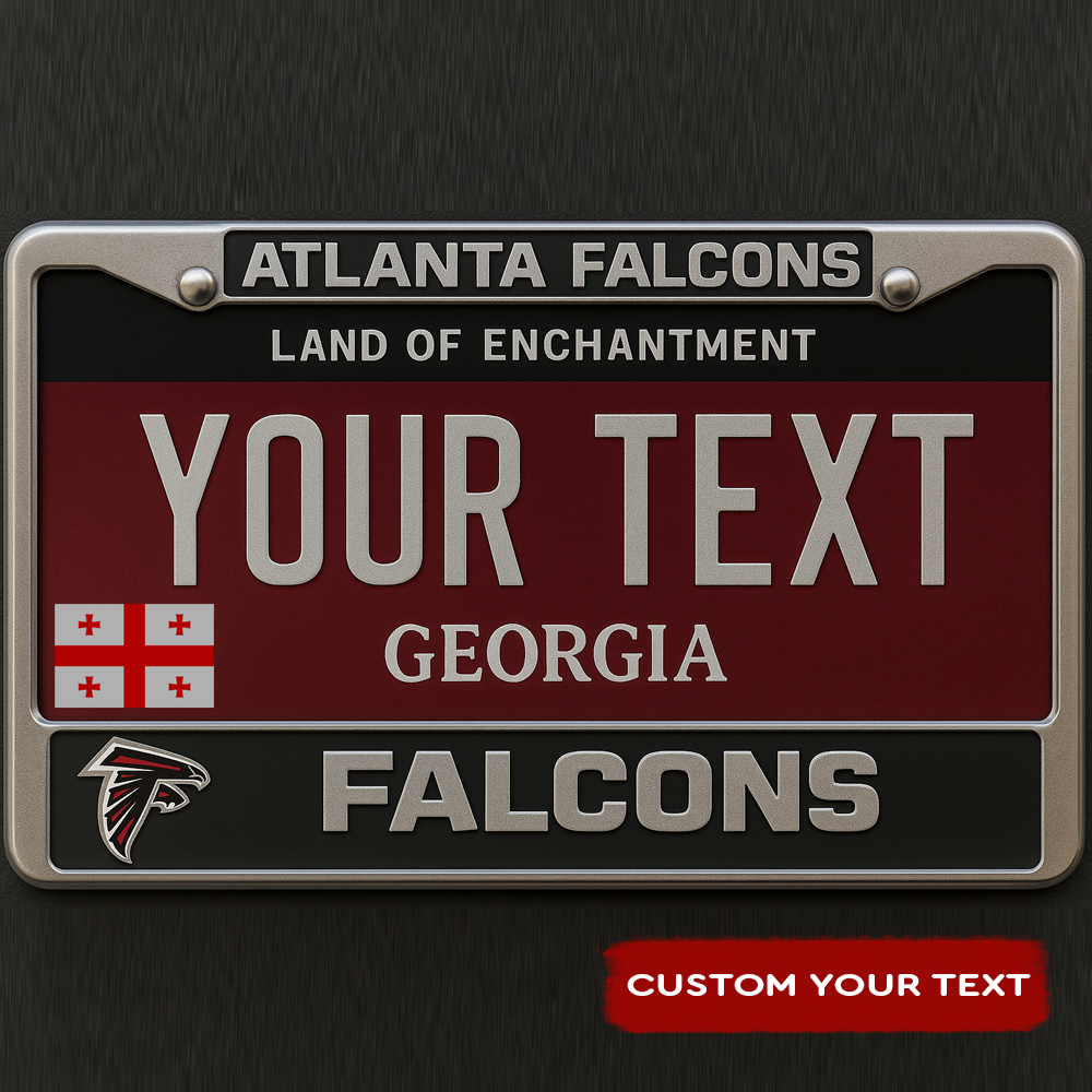 NFL Atlanta Falcons Hanging Wall License Plate Sign NDD