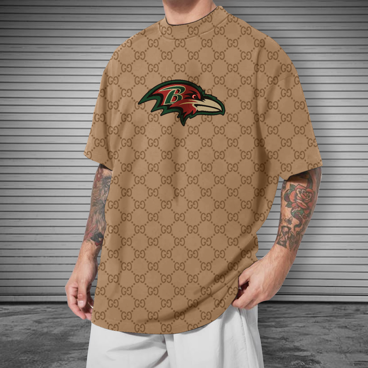 NFL Baltimore Ravens Mens Crew Neck Tshirt V2 NDD