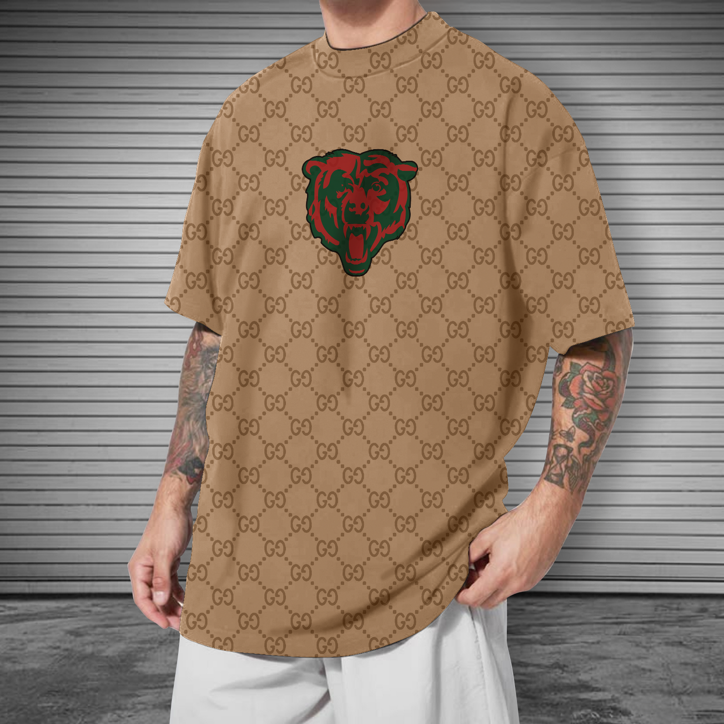 NFL Chicago Bears Mens Crew Neck Tshirt V1 NDD