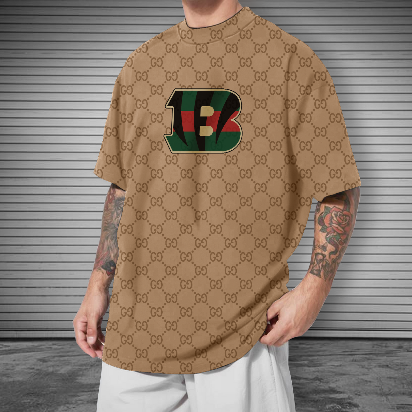 NFL Cincinnati Bengals Mens Crew Neck Tshirt V2 NDD