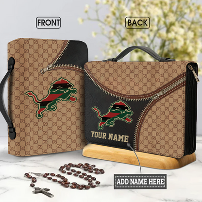 NFL 32 Team Personalized Christian Leather Bible Cover Bag