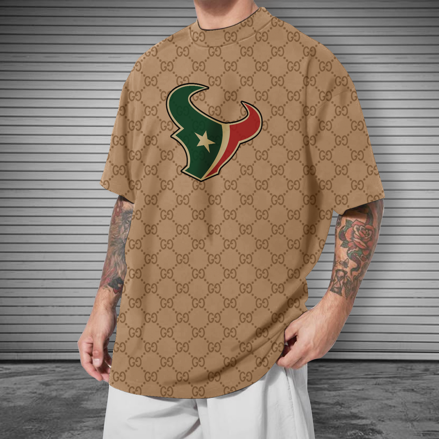 NFL Houston Texans Mens Crew Neck Tshirt V2 NDD