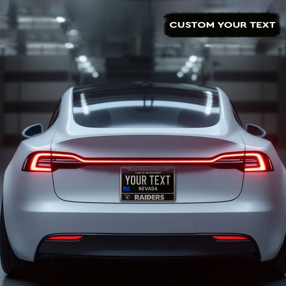 NFL Las Vegas Raiders Hanging Wall License Plate Sign NDD