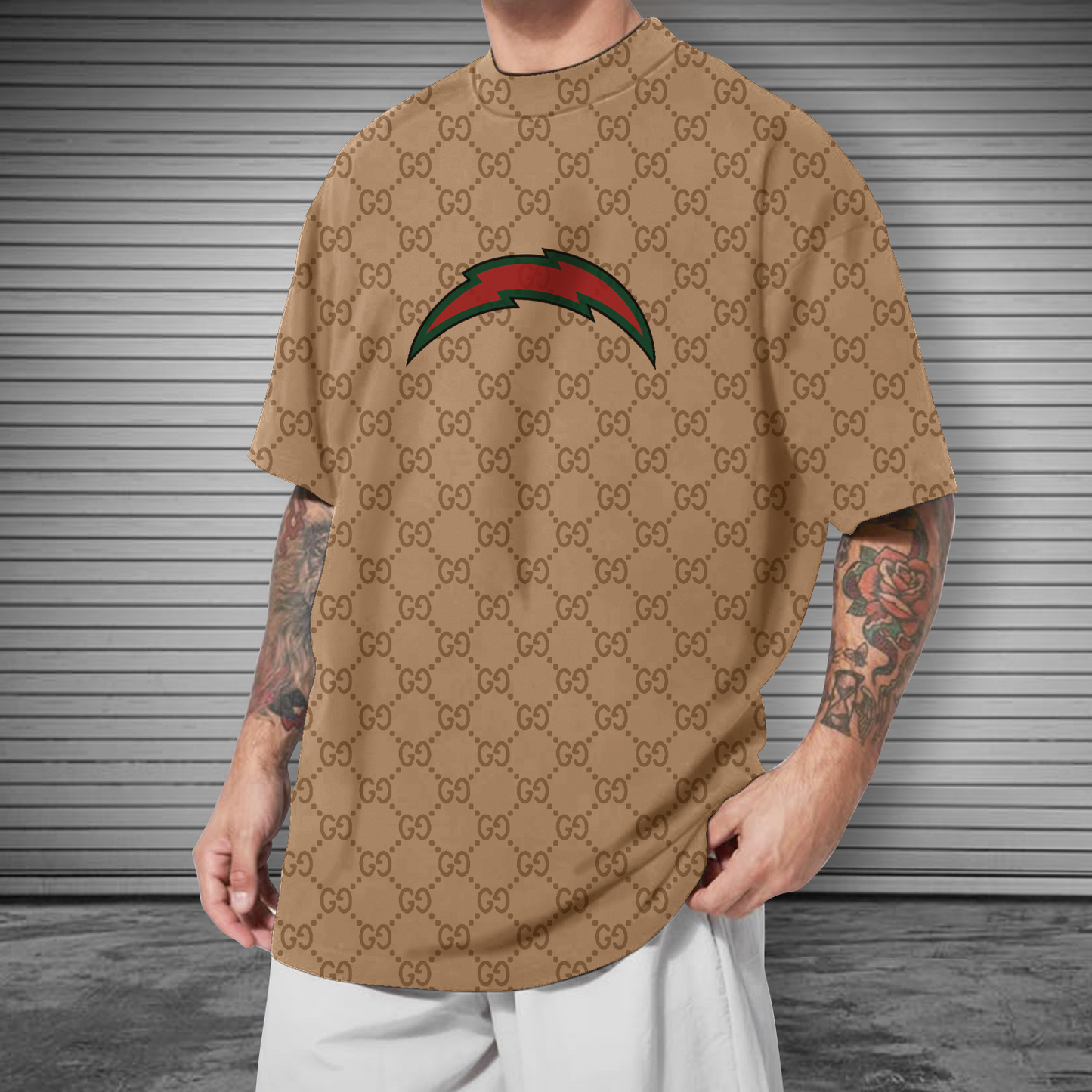 NFL Los Angeles Chargers Mens Crew Neck Tshirt V2 NDD