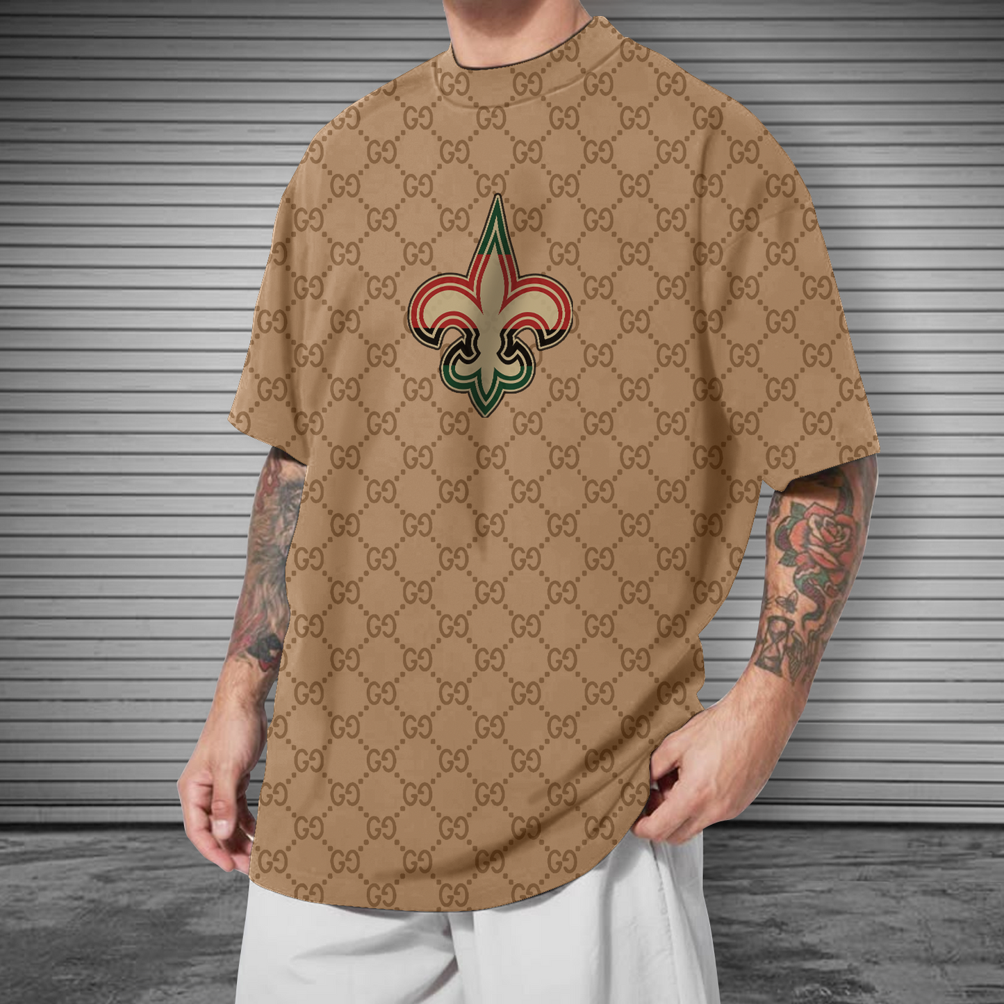 NFL New Orleans Saints Mens Crew Neck Tshirt V2 NDD