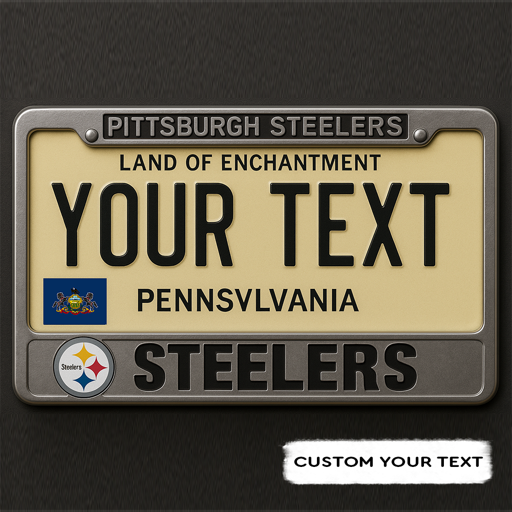 NFL Pittsburgh Steelers Hanging Wall License Plate Sign NDD
