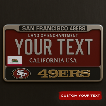 NFL San Francisco 49ers Hanging Wall License Plate Sign NDD