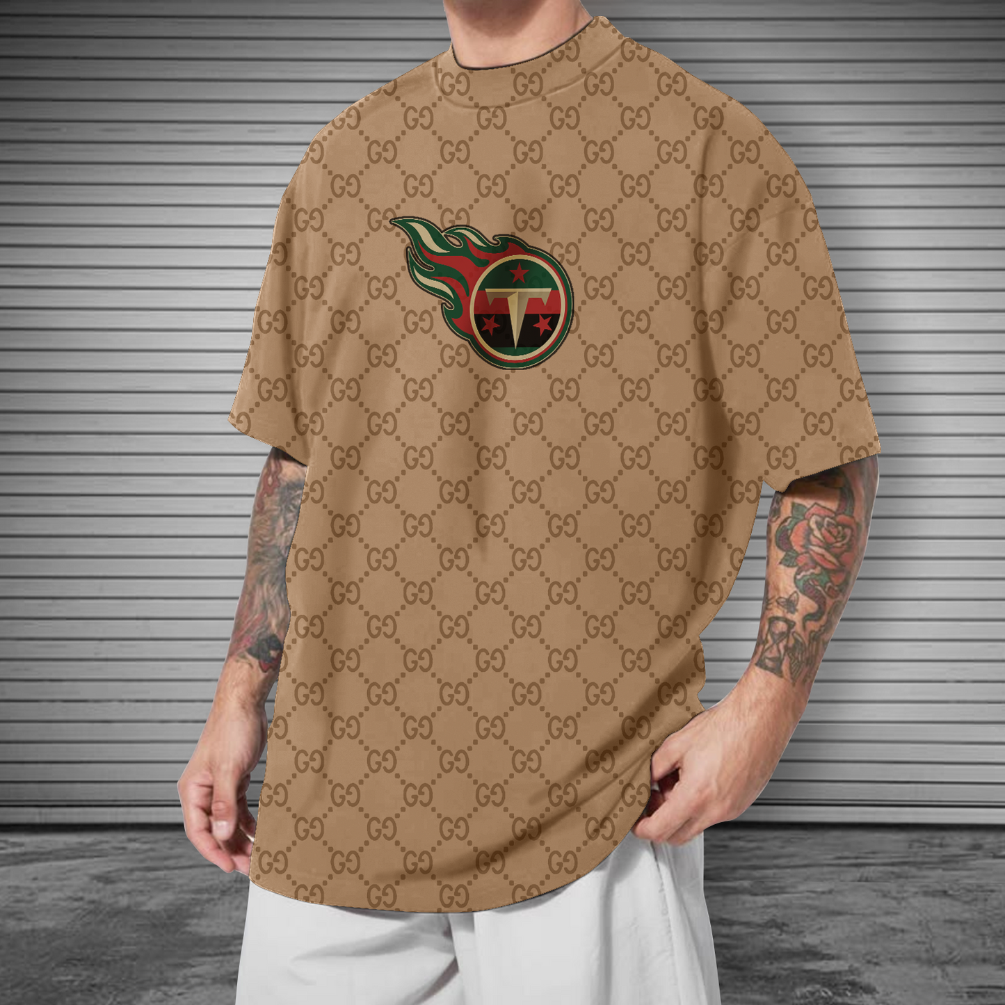 NFL Tennessee Titans Mens Crew Neck Tshirt V2 NDD