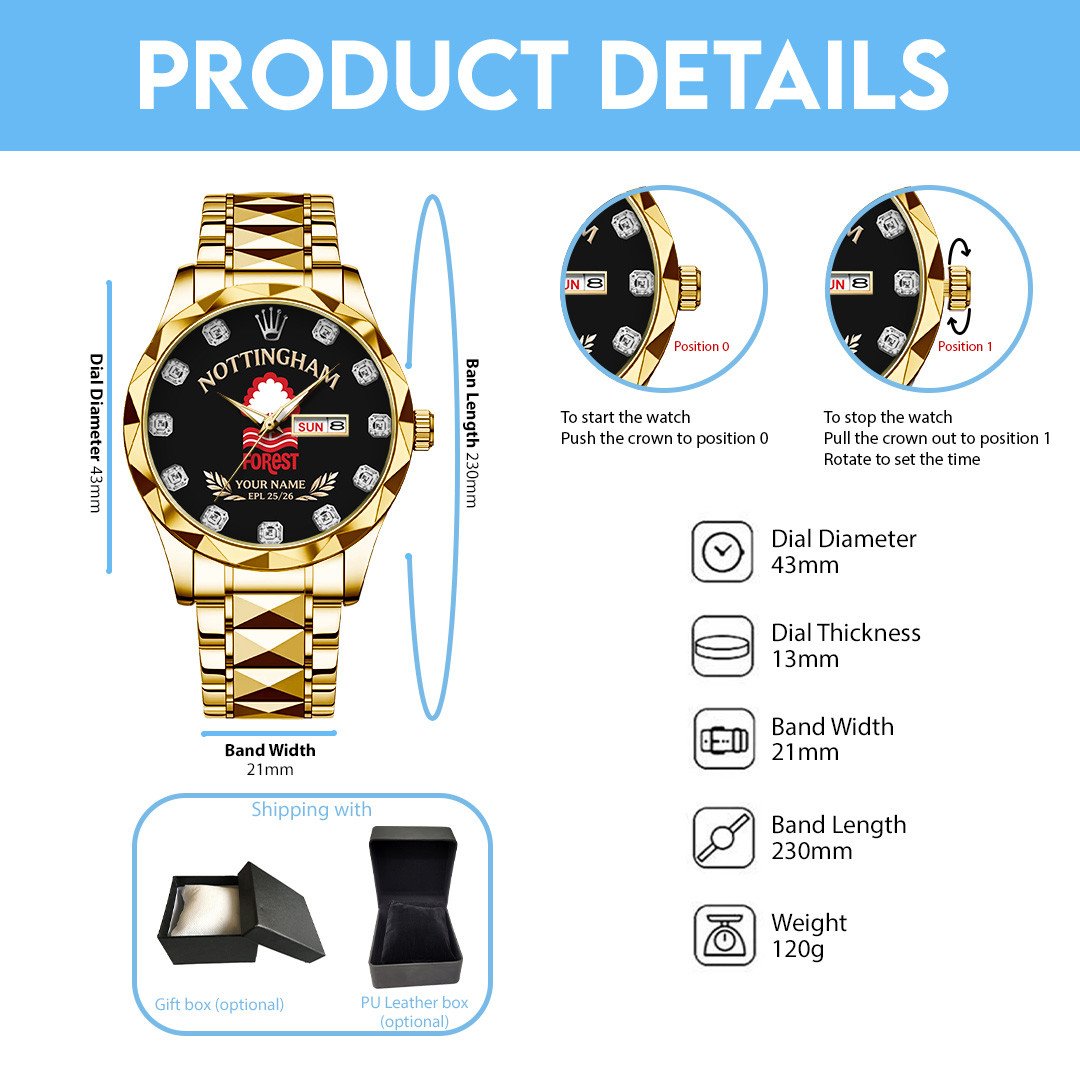 NFO x EPL Alloy Luxury Quartz Watch DatND DVT