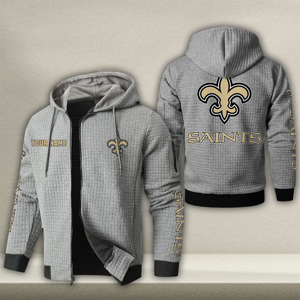 NO x NFL Quilted Zip Hoodie DatND DVT
