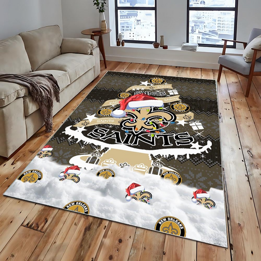 NOS NFL Chrismas Carpet Rug DDT NTL