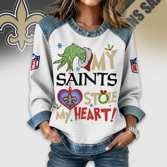 NOS Premium NFL Grinch Women‘s Casual Sweatshirt DDT 081125 NTL