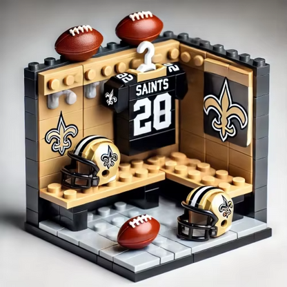 NFL Teams Custom Building Blocks Creative Peripheral Gift Model Toy Mini Changing Room Professional Football League Teams DDT CTND