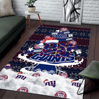 NYG NFL Chrismas Carpet Rug DDT NTL