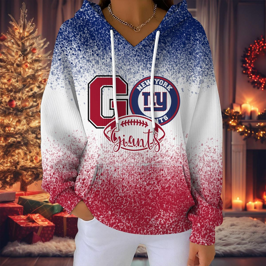 NYG NFL Women Hooded Sweatshirt DDT NTL