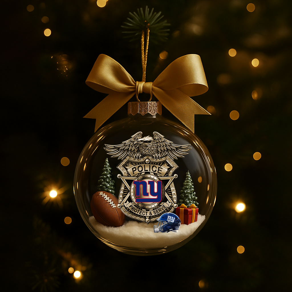 NYG Premium Law Enforcement Appreciation Day Ornament DDT CTND