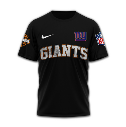 NYG Premium NFL Harley-Davidson Santa Claus 3D Shirt DDT NTL