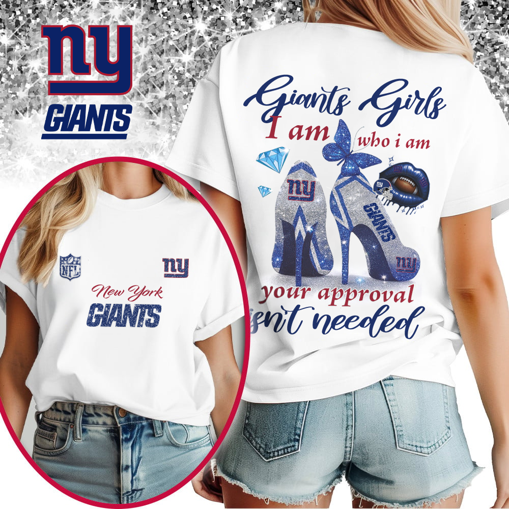 NYG Premium NFL I Am Who I Am Glitter 3D Apparel DDT 211025 NTL