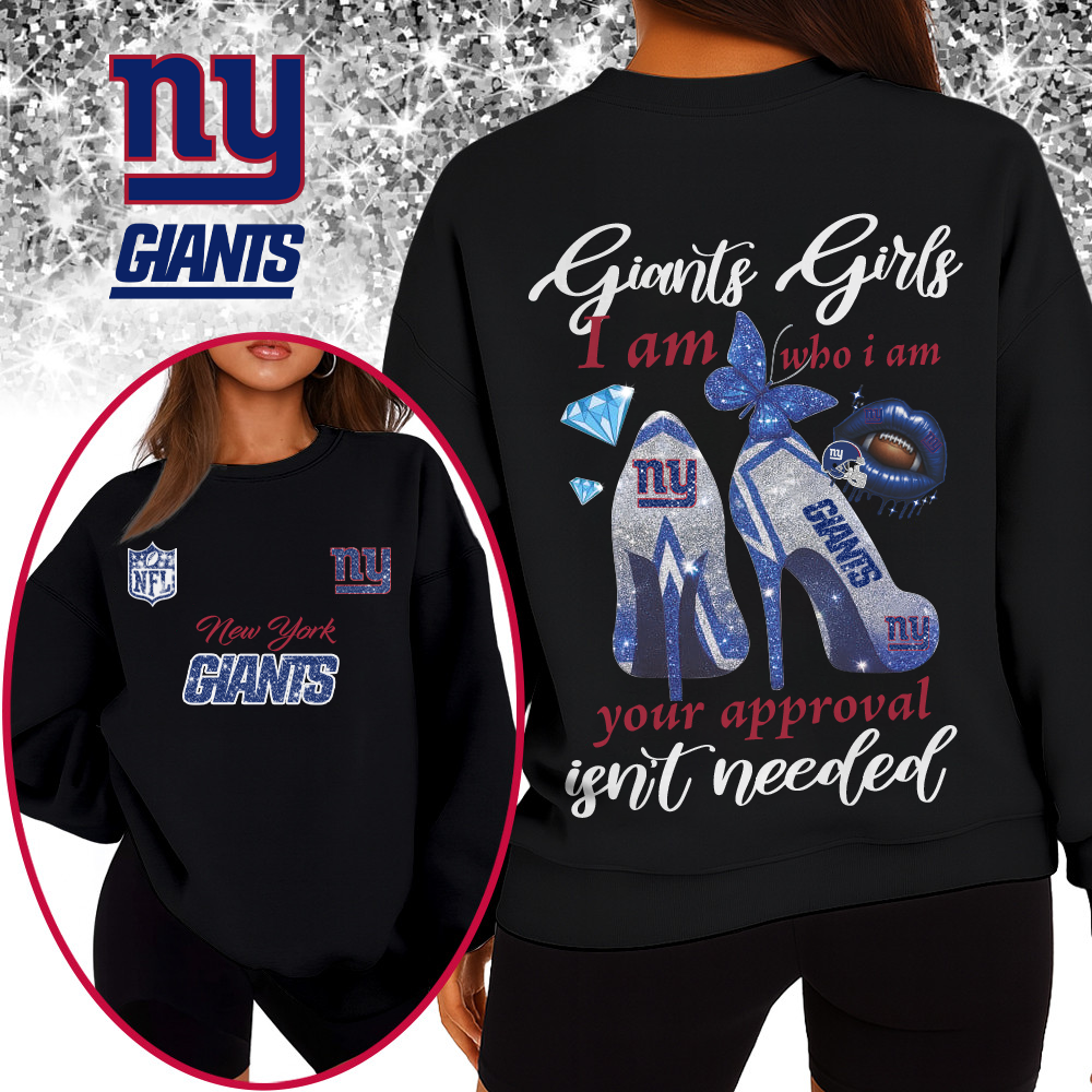 NYG Premium NFL I Am Who I Am Glitter 3D Apparel DDT 211025 NTL