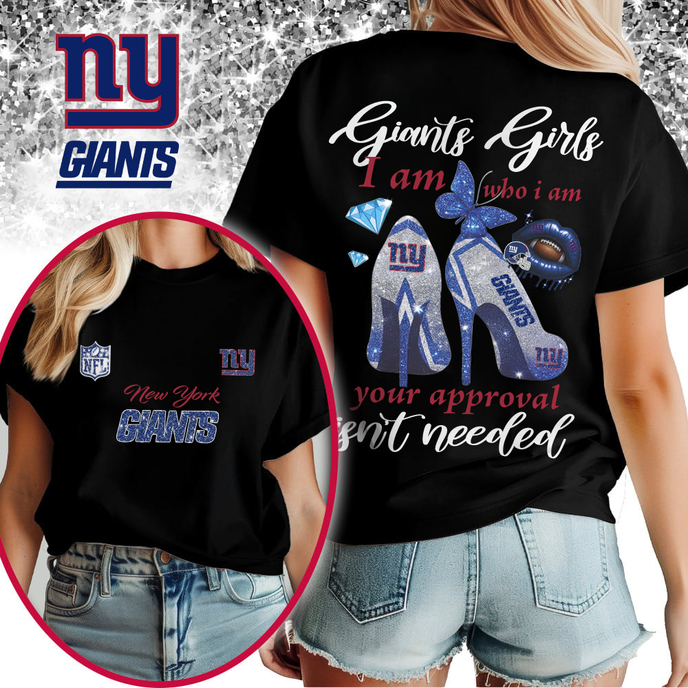 NYG Premium NFL I Am Who I Am Glitter 3D Apparel DDT 211025 NTL