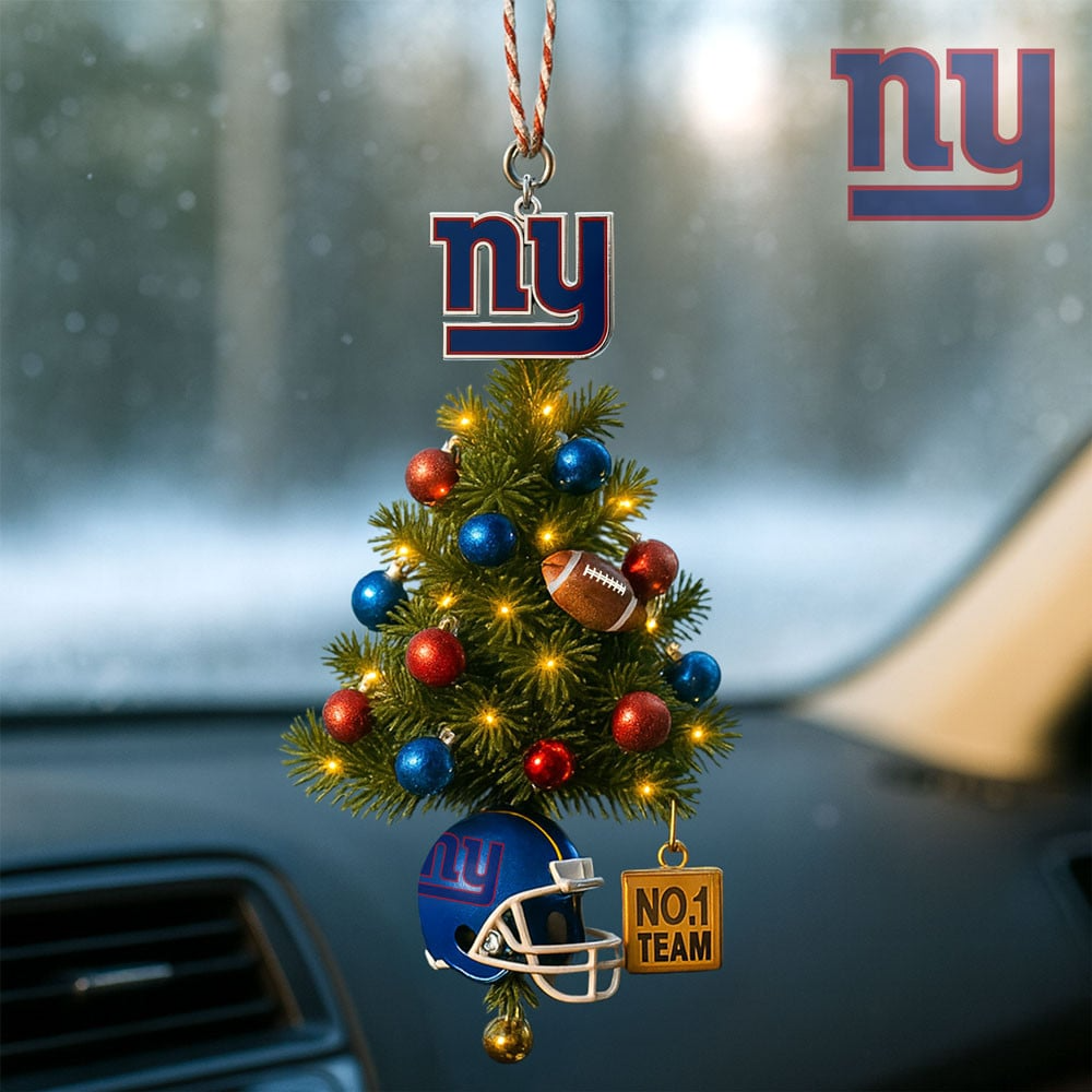 NYG Premium NFL No.1 Team Christmas Car Hanging Ornament DDT HLPHUONG