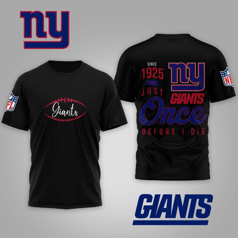 NYG Premium NFL Once Before I Die Shirt DDT CTND