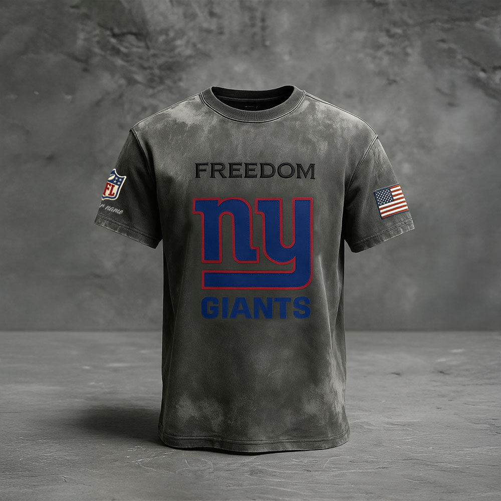 NYG Premium NFL The Freedom Washed Tee DatND DVT