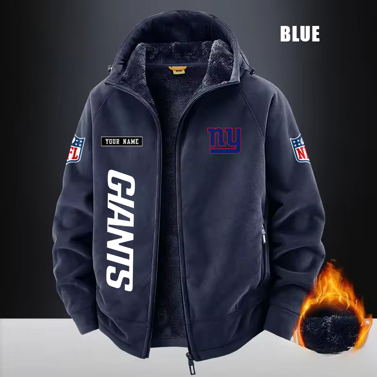 NYG x NFL 3D Half-zip Hoodie DATND TANTD