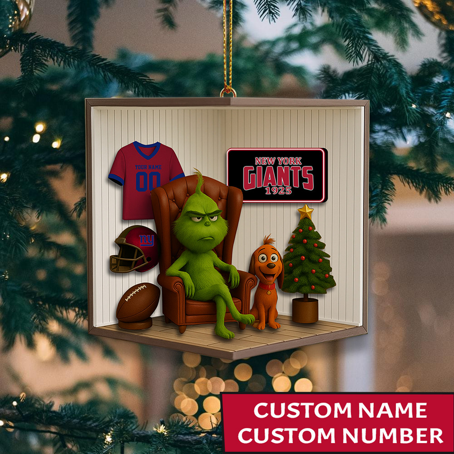 NYG x NFL Christmas Ornament DatND DVT
