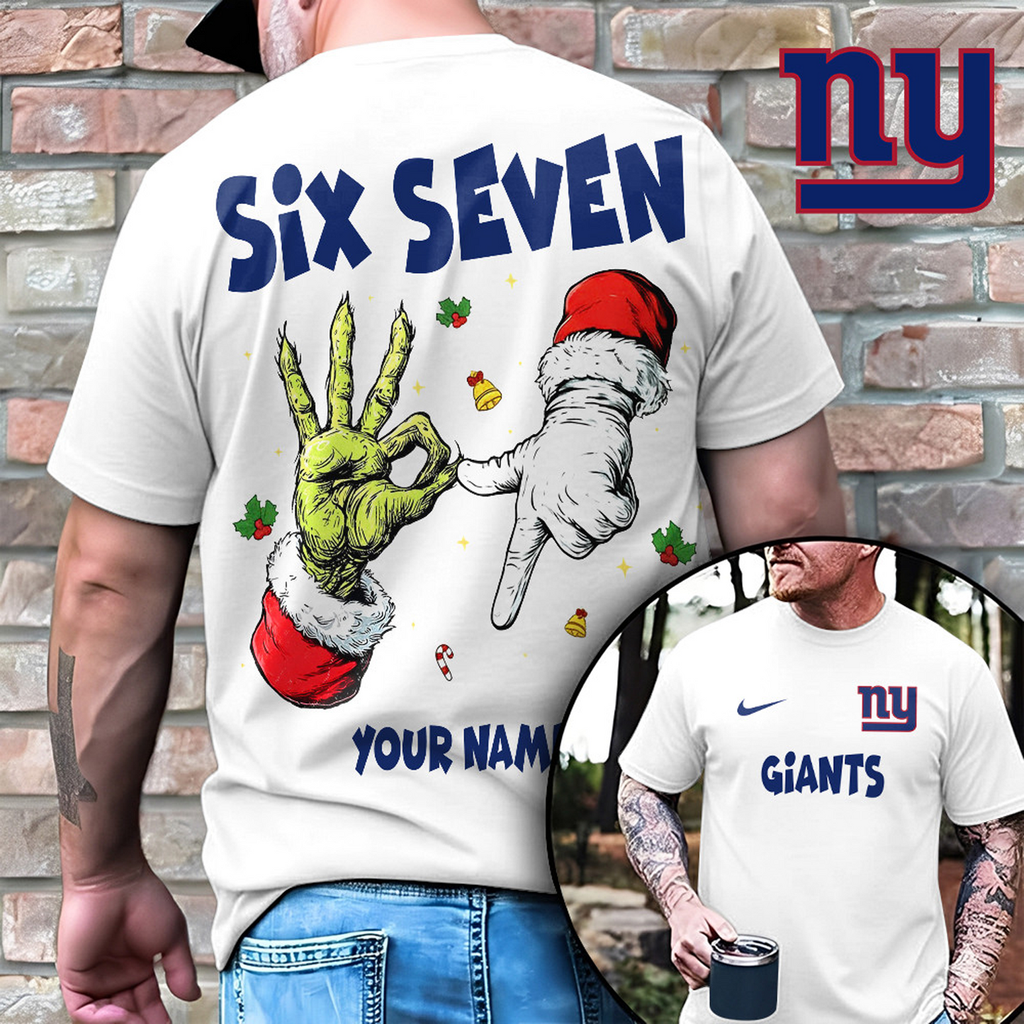 NYG x NFL Funny Six Seven Hot Trend Tshirt Custom Any Name DATND TANTD