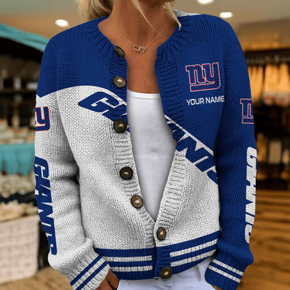NYG x NFL Knitted Cardigan DATND TANTD