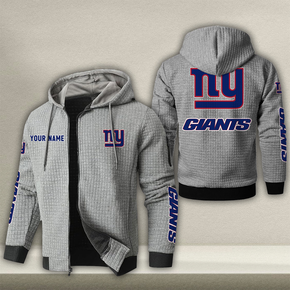 NYG x NFL Quilted Zip Hoodie DatND DVT