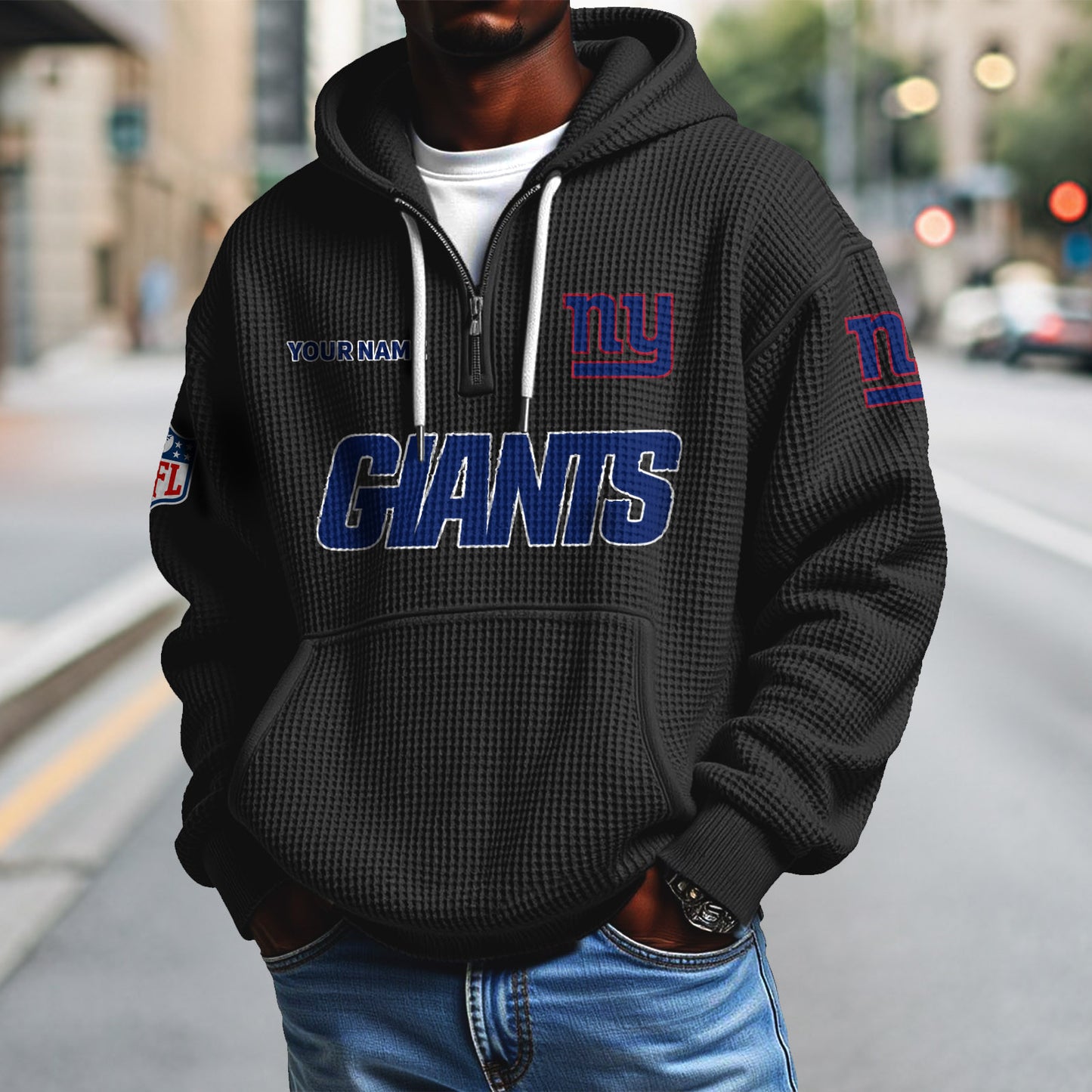 NYG x NFL Waffle Hoodie DatND DVT