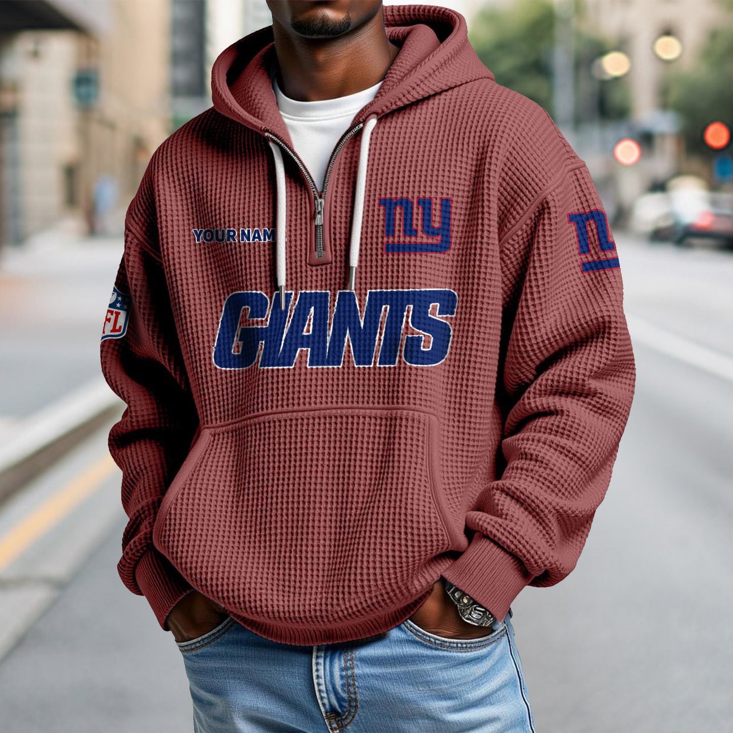 NYG x NFL Waffle Hoodie DatND DVT