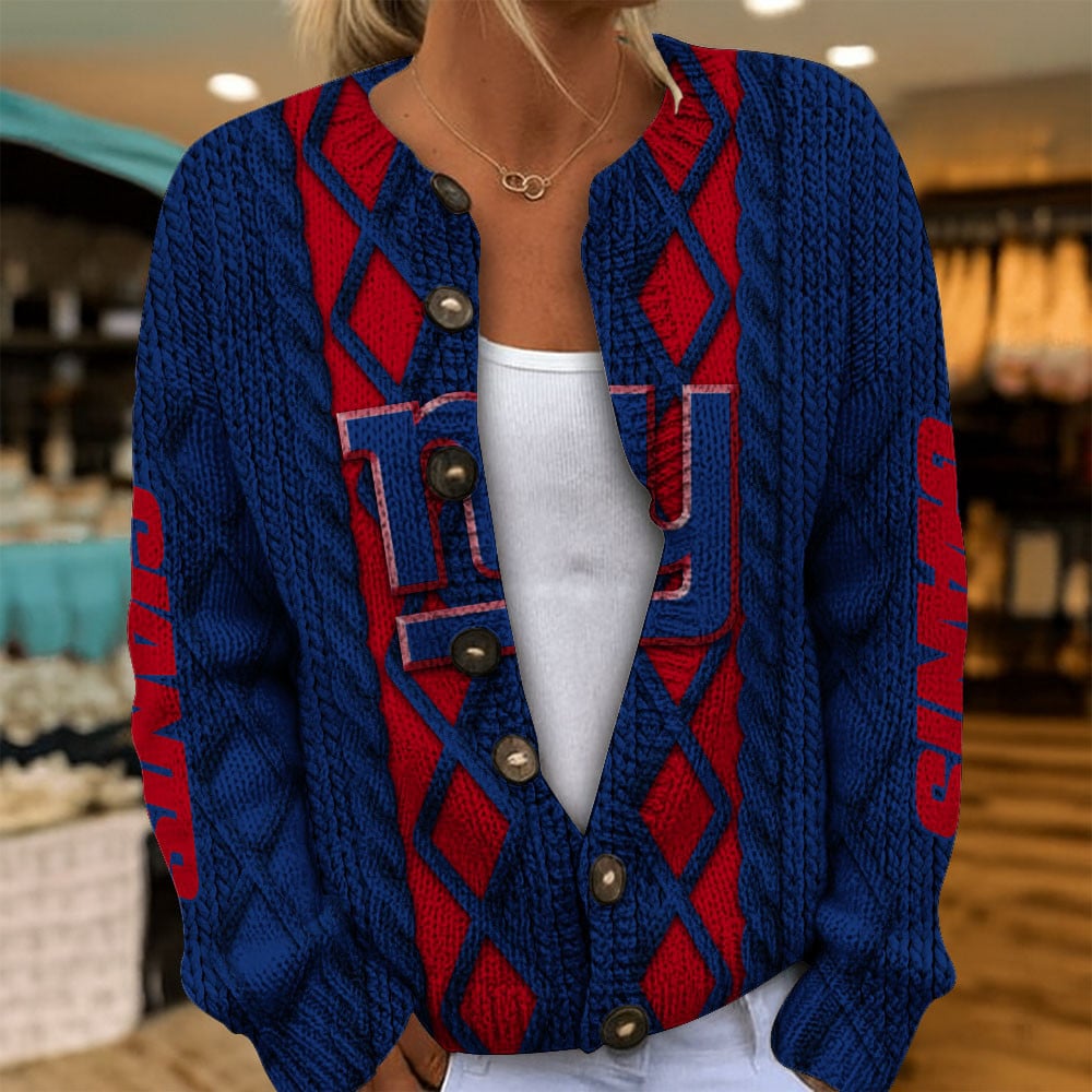 NYG x NFL Women's Cardigan Sweater DatND DVT