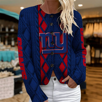 NYG x NFL Women's Cardigan Sweater DatND DVT