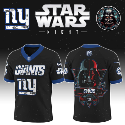 NYG x S.Wars Darth Vader 2025 Football Jersey DDT NTL