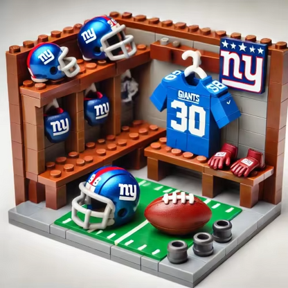 NFL Teams Custom Building Blocks Creative Peripheral Gift Model Toy Mini Changing Room Professional Football League Teams DDT CTND