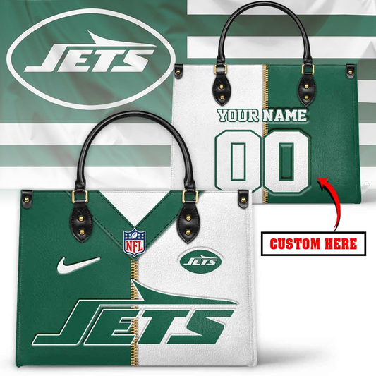 NYJ NFL Jersey Leather Handbag DDT NTL