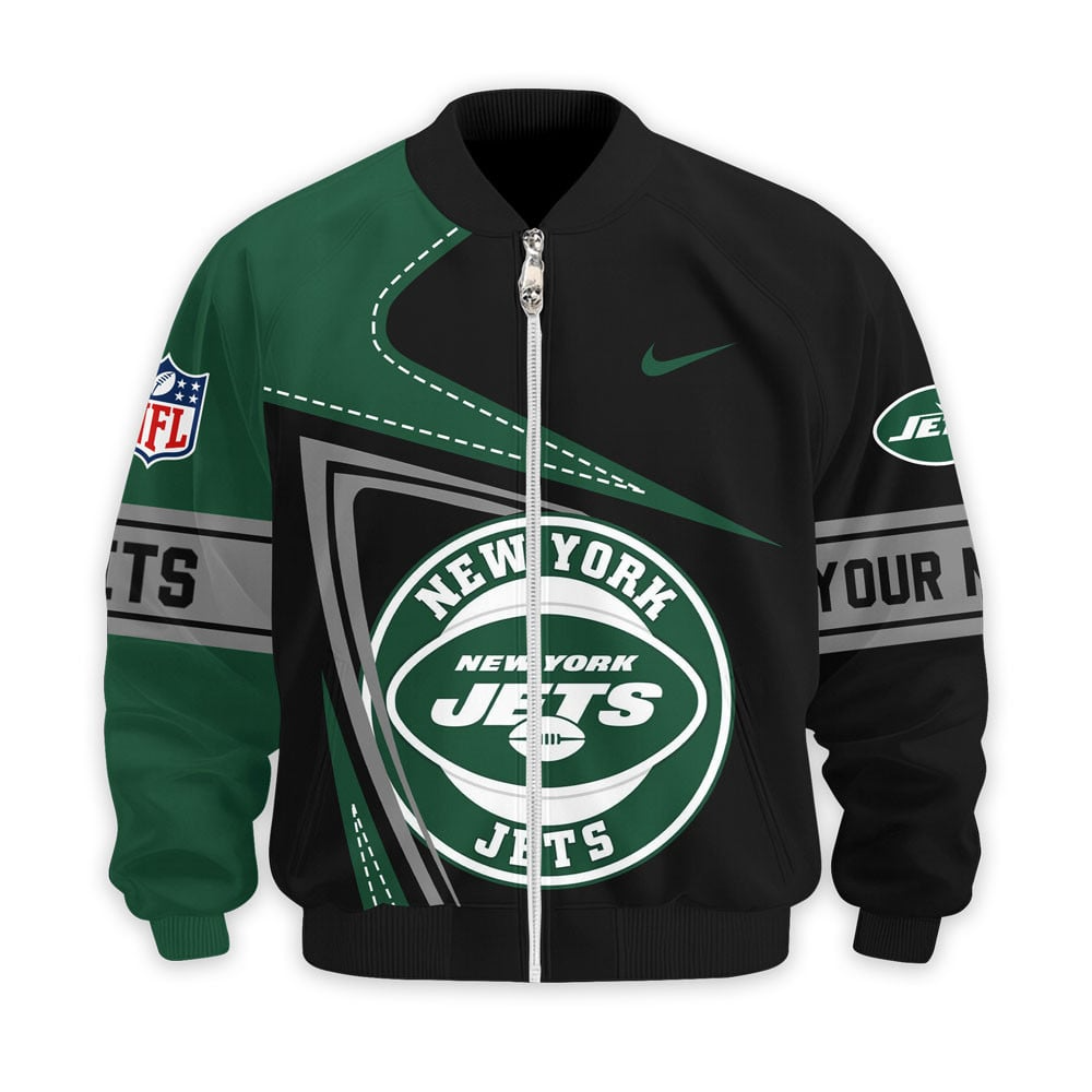 NYJ Premium NFL Game Day 3D Bomber Jacket DDT NTL