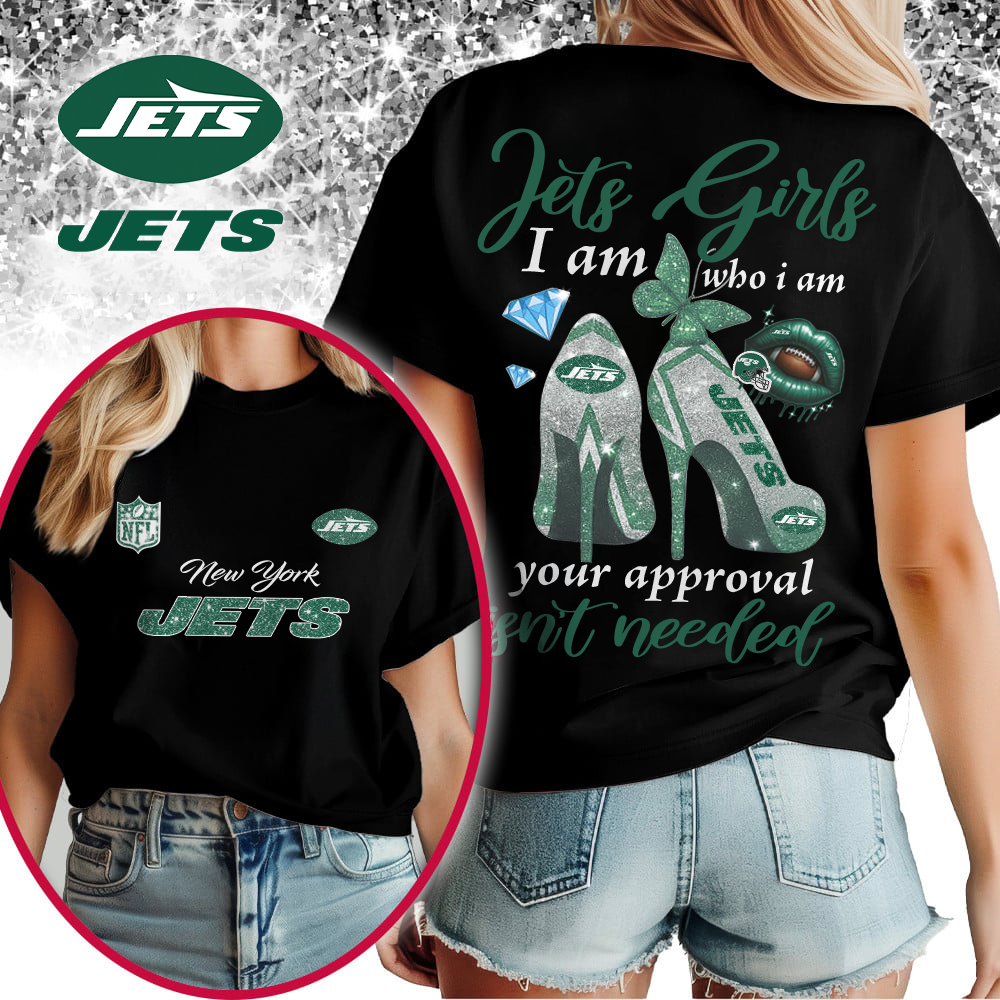 NYJ Premium NFL I Am Who I Am Glitter 3D Apparel DDT 211025 NTL