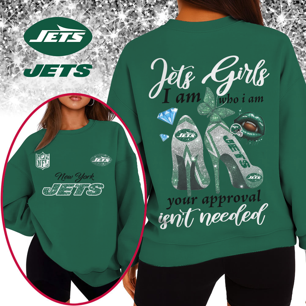 NYJ Premium NFL I Am Who I Am Glitter 3D Apparel DDT 211025 NTL
