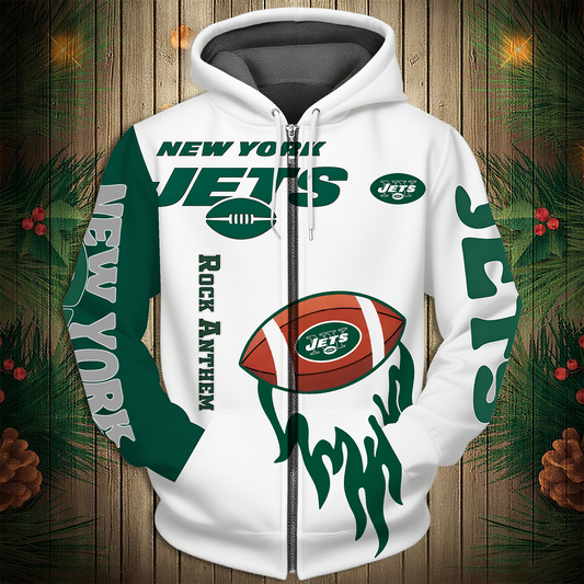 NYJ Premium NFL V2 3D Graphic Hoodie DDT NTL