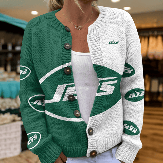 NYJ x NFL Cardigan Sweatshirt With Button v1  DatND DVT